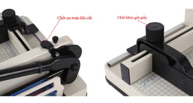 Bàn cắt giấy A4 trợ lực 858