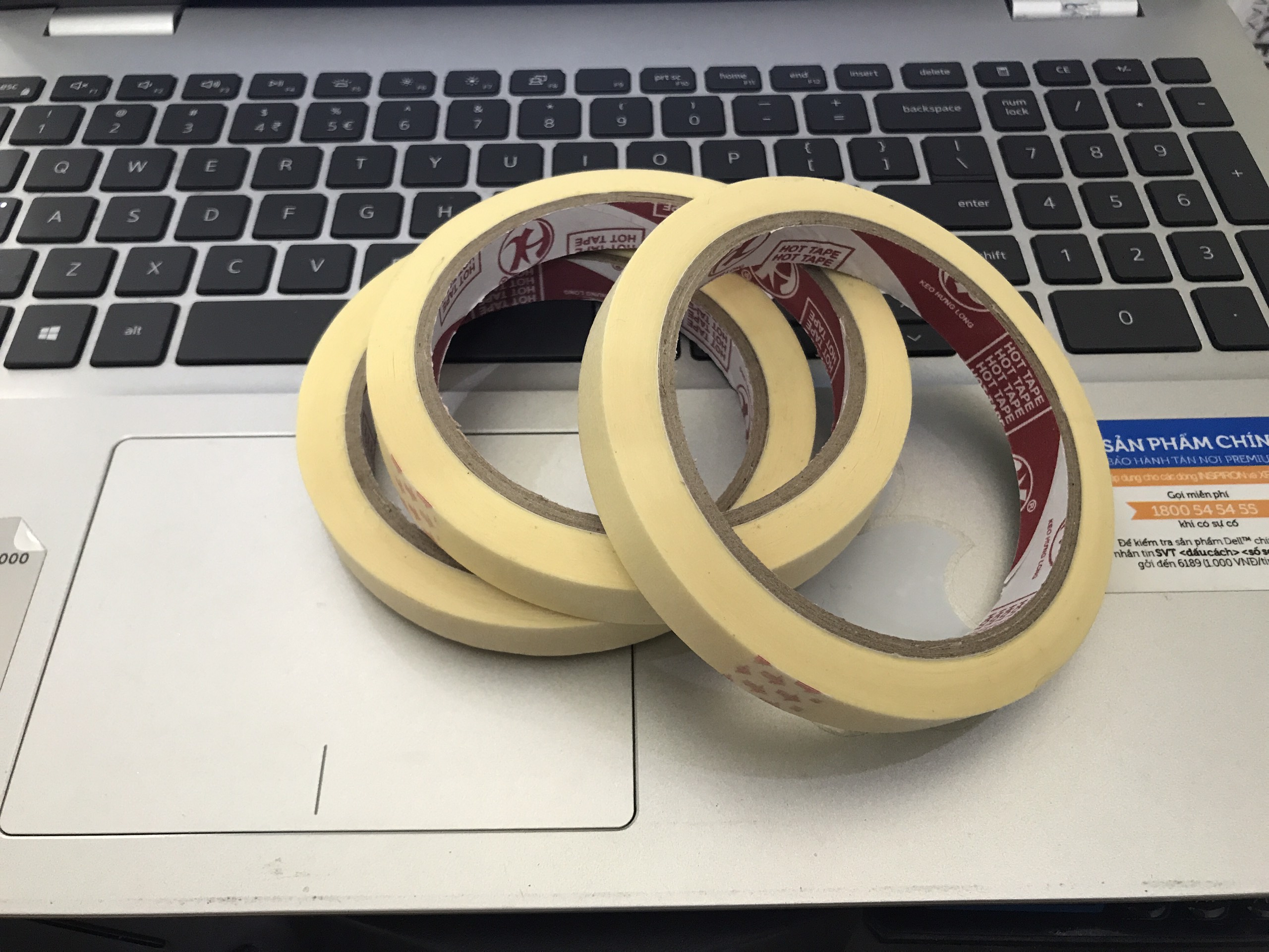 Băng keo giấy 1.2cm - 23yard